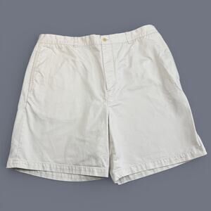 Vineyard Vines Shorts Mens 40 White Chino Stretch Classic Summer Golf Casual 7"